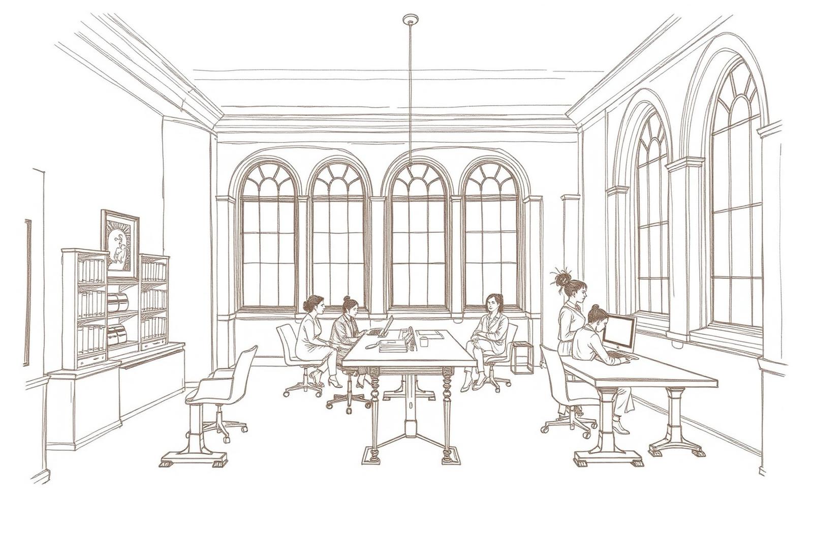 TLKE studio sketch